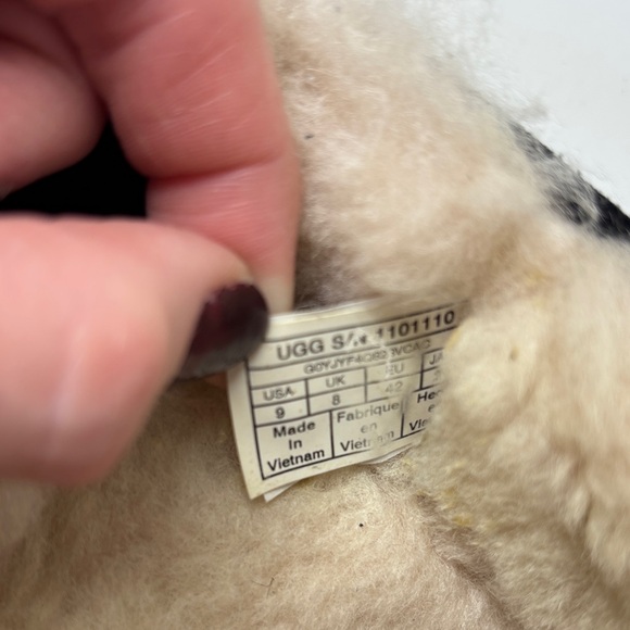 UGG Black Ascot Suede Men's Loafers with Wool Lining - Picture 11 of 12